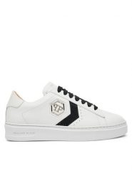 PHILIPP PLEIN Sneakersy AADS USC0678 PLE075N Biały. Białe obuwie sportowe damskie Philipp Plein, ze skóry, bez zapięcia. W wyprzedaży za 1,689.00 zł.