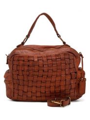 Melina C Skórzana torebka "Alonte" w kolorze jasnobrązowym - 36 x 28 x 15 cm rozmiar: onesize. Brązowe torebki klasyczne damskie Melina C, z materiału, przez ramię, bez dodatków. Za 543.99 zł.