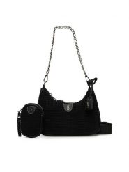 Steve Madden Torebka Bvital-W SM13000840 Czarny. Czarne torebki klasyczne damskie Steve Madden, z materiału, bez dodatków. Za 259.99 zł.