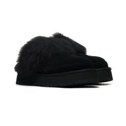 Damskie kapcie Ugg Disquette Chalet 1173930-BLK. Czarne kapcie damskie Ugg, z materiału. Za 499.00 zł.