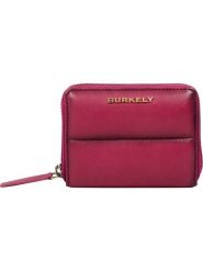 Burkely Skórzany portfel w kolorze różowym - 12 x 10 x 3 cm rozmiar: onesize. Różowe portfele damskie Burkely, bez wzorów, z materiału. Za 110.04 zł.