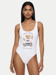 LAUREN RALPH LAUREN Strój kąpielowy 21698410 Biały. Białe stroje jednoczęściowe Lauren Ralph Lauren, bez wzorów, z syntetyku. Za 1,289.00 zł.