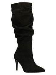 Wojas Skórzane kozaki w kolorze czarnym rozmiar: 38. Czarne kozaki damskie Wojas, na zimę, bez obcasa, na szpilce, bez zapięcia. Za 502.76 zł.