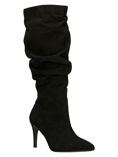 Wojas Skórzane kozaki w kolorze czarnym rozmiar: 38. Czarne kozaki damskie Wojas, na zimę, bez obcasa, na szpilce, bez zapięcia. Za 502.76 zł.