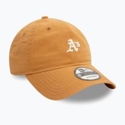 Czapka z daszkiem New Era Mini Washed 9Twenty Oakland Athletics. Brązowe czapki z daszkiem damskie New Era, bez wzorów. Za 119.99 zł.