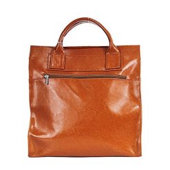 Teczka skórzana damska DAN-A T233 camel. Brązowe aktówki damskie DAN-A, ze skóry, bez dodatków. Za 399.99 zł.