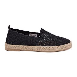 Espadryle Damskie Z Plecionką Vinceza 13625 Czarne. Czarne espadryle damskie bez wzorów, bez obcasa. Za 135.46 zł.