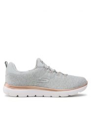 Skechers Sneakersy Dazzling Me 149528/GRY Szary. Szare obuwie sportowe damskie Skechers, z materiału, bez zapięcia. Za 179.99 zł.