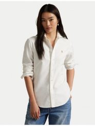 Polo Ralph Lauren Koszula 211891377003 Biały Regular Fit. Białe koszule damskie Polo Ralph Lauren, bez wzorów, z bawełny, bez kołnierzyka, bez ramiączek. Za 449.99 zł.