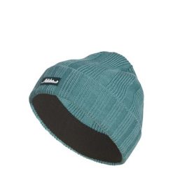 Czapka typu beanie z prążkowanej dzianiny. Niebieskie czapki damskie Adidas, na zimę, bez wzorów, z dzianiny. Za 129.00 zł.