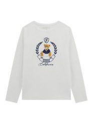 Guess Bluzka J5BI26 J1314 Biały Regular Fit. Białe bluzki i koszule dziewczęce Guess, z aplikacjami, z bawełny, bez kołnierzyka, bez ramiączek. Za 69.99 zł.