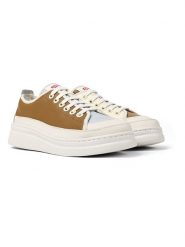 Camper Skórzane sneakersy w kolorze jasnobrązowo-beżowo-błękitnym rozmiar: 36. Brązowe obuwie sportowe damskie Camper, bez zapięcia. Za 193.24 zł.
