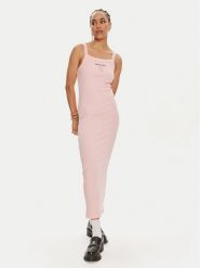 ROTATE Sukienka letnia Vigdis 1124431011 Różowy Slim Fit. Czerwone sukienki damskie ROTATE, bez wzorów, z bawełny, bez ramiączek. Za 299.99 zł.