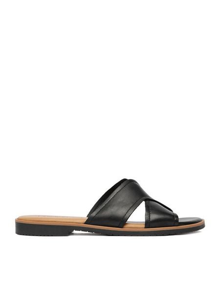 Lasocki Klapki CEO-WI16-DOROTHY-06 Czarny. Czarne klapki damskie Lasocki, bez wzorów, ze skóry, bez obcasa, bez zapięcia. Za 139.99 zł.