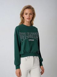 Weekday Bluza w kolorze zielonym rozmiar: M. Zielone bluzy damskie Weekday, m, bez wzorów, bez kaptura. Za 48.05 zł.