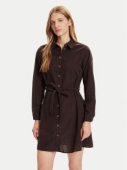 Vero Moda Sukienka koszulowa Elly 10334288 Brązowy Regular Fit. Brązowe sukienki damskie Vero Moda, bez wzorów, z syntetyku, bez ramiączek. Za 179.99 zł.
