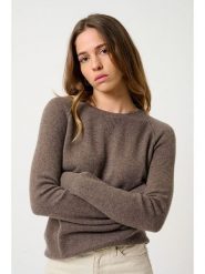 AUTHENTIC CASHMERE Kaszmirowy sweter "Etret" w kolorze brązowym rozmiar: XXL. Brązowe swetry klasyczne damskie AUTHENTIC CASHMERE, xxl, z kaszmiru, bez kołnierzyka. Za 351.38 zł.