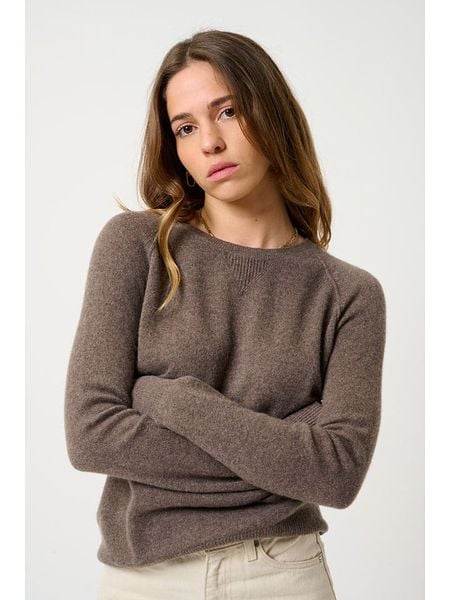 AUTHENTIC CASHMERE Kaszmirowy sweter "Etret" w kolorze brązowym rozmiar: XXL. Brązowe swetry klasyczne damskie AUTHENTIC CASHMERE, xxl, z kaszmiru, bez kołnierzyka. Za 351.38 zł.