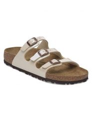 Birkenstock Klapki "xxx" w kolorze kremowym rozmiar: 37. Brązowe klapki damskie Birkenstock, bez wzorów, z otwartym noskiem, bez obcasa, bez zapięcia. Za 367.45 zł.