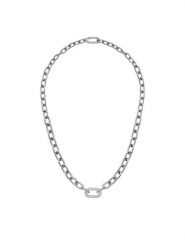 Daniel Wellington Naszyjnik Crystal Link DW00400607 Srebrny. Szare naszyjniki damskie Daniel Wellington, metalowe. Za 449.99 zł.