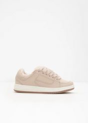 Sneakersy ocieplane. Brązowe obuwie sportowe casual damskie bonprix, bez zapięcia. Za 134.99 zł.