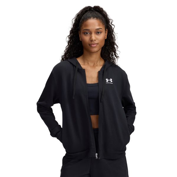 Bluza Under Armour Ua Rival Terry Fz Damskie. Białe bluzy damskie Under Armour, m, bez wzorów, z bawełny, z kapturem. Za 293.55 zł.