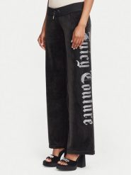 Juicy Couture Spodnie dresowe Old Gothic JCWBJ226334 Czarny Regular Fit. Czarne spodnie dresowe damskie Juicy Couture, l, bez wzorów, z dresówki. Za 399.99 zł.