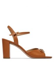 HÖGL Sandały 1-107423 Brązowy. Brązowe sandały damskie Högl, bez wzorów, ze skóry, bez obcasa, na słupku, bez zapięcia. Za 799.99 zł.