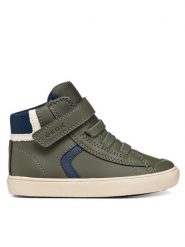 Geox Sneakersy B Gisli Boy B461NA 054FU C3024 S Zielony. Zielone buty sportowe chłopięce Geox, ze skóry, bez zapięcia. Za 209.99 zł.