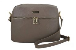 Listonoszka skórzana BARBERINI'S 979-9 c. beżowa. Brązowe shopper bag Barberinis, bez wzorów, ze skóry, duże, bez dodatków. Za 229.99 zł.