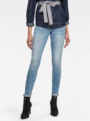 G-Star Dżinsy "3301" - Skinny fit - w kolorze błękitnym rozmiar: W31/L32. Niebieskie jeansy damskie G-Star, z podwyższonym stanem. Za 228.38 zł.