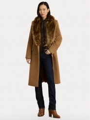 LAUREN RALPH LAUREN Płaszcz wełniany 297P23450001 Brązowy jasny Oversize. Brązowe płaszcze damskie Lauren Ralph Lauren, na zimę, bez wzorów, z wełny, bez kaptura. Za 2,399.00 zł.