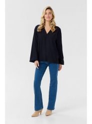 Cream Bluzka "Mila" w kolorze granatowym rozmiar: 40. Niebieskie bluzki damskie Cream, bez wzorów, bez kołnierzyka, bez ramiączek. Za 91.34 zł.
