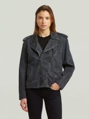 G-Star Kurtka dżinsowa w kolorze granatowym rozmiar: XL. Niebieskie kurtki damskie G-Star, xl, bez wzorów, bez kaptura. Za 429.95 zł.