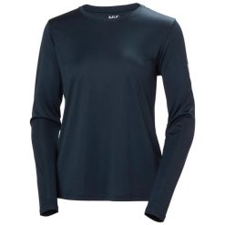 Bluza damska Helly Hansen Tech Crels 2.0. Niebieskie bluzy damskie Helly Hansen, s, bez wzorów, z materiału, bez kaptura. Za 191.50 zł.