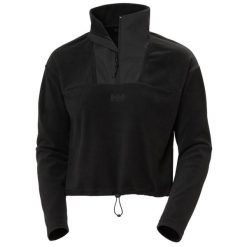Damska bluza typu crop Helly Hansen Daybreaker Fleece. Czarne bluzy damskie Helly Hansen, bez wzorów, bez kaptura. Za 347.00 zł.