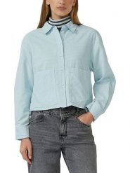 S.Oliver Bluzka w kolorze turkusowym rozmiar: 38. Niebieskie bluzki damskie S.Oliver, s, bez wzorów, bez kołnierzyka, bez ramiączek. Za 95.99 zł.