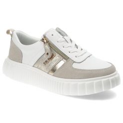 Białe Sneakersy Filippo Modne Obuwie Damskie. Białe obuwie sportowe damskie Filippo, na wiosnę, bez zapięcia. Za 209.00 zł.