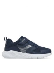 Geox Sneakersy J Sprintye J55GBA 0BC14 C4002 D Granatowy. Niebieskie buty sportowe chłopięce Geox, ze skóry, bez zapięcia. Za 239.99 zł.