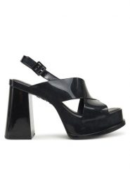 Melissa Sandały Melissa Dance Heel Ad M 35908 Czarny. Czarne sandały damskie Melissa, bez wzorów, z tworzywa sztucznego, bez obcasa, na słupku, bez zapięcia. Za 319.99 zł.