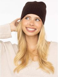 Zwillingsherz Kaszmirowa czapka w kolorze brązowym rozmiar: onesize. Brązowe czapki damskie Zwillingsherz, bez wzorów, z kaszmiru. Za 232.23 zł.