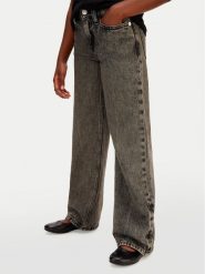 Calvin Klein Jeans Jeansy IG0IG03055 Szary Wide Leg. Szare jeansy dziewczęce Calvin Klein Jeans, bez wzorów, z bawełny. Za 349.99 zł.