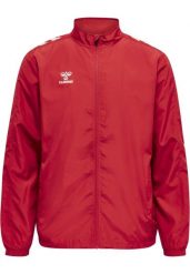 Kurtka Hummel Micro Zip. Czerwone kurtki damskie Hummel, s, bez wzorów, z materiału, bez kaptura. Za 215.35 zł.
