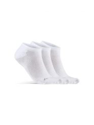 Craft Active Footies 3-Pack — oddychające stopki białe – White. Białe skarpetki damskie Craft, bez wzorów, z elastanu. Za 129.50 zł.