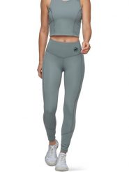 Mammut Legginsy sportowe "Massone" w kolorze zielonym rozmiar: L. Zielone legginsy damskie Mammut, l, bez wzorów, z materiału, outdoorowe. Za 224.95 zł.