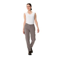 Spodnie damskie VAUDE Farley Stretch III. Białe spodnie sportowe damskie Vaude, bez wzorów, z elastanu, narciarskie. Za 491.70 zł.