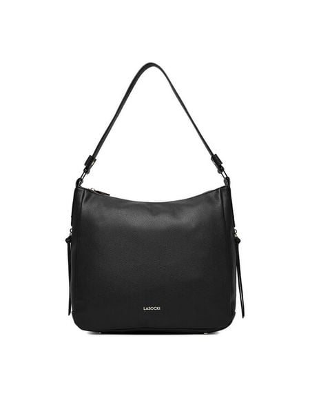 Lasocki Torebka C-LSK-X-006-08 Czarny. Czarne torebki klasyczne damskie Lasocki, z materiału, bez dodatków. Za 189.99 zł.