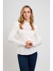 Marks & Spencer Koszulka w kolorze kremowym rozmiar: 40. Brązowe bluzki damskie Marks & Spencer, bez wzorów, z wiskozy, bez kołnierzyka, bez ramiączek. Za 43.88 zł.