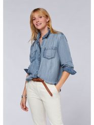Polo Sylt Koszula dżinsowa - Regular fit - w kolorze niebieskim rozmiar: XS. Niebieskie koszule damskie Polo Sylt, xs, bez wzorów, z lyocellu, bez kołnierzyka, bez ramiączek. Za 79.03 zł.