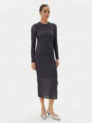HUGO Sukienka codzienna Nastan 50542400 Czarny Slim Fit. Czarne sukienki damskie Hugo, bez wzorów, z syntetyku, bez ramiączek. Za 949.99 zł.